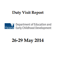 Australia DEECD Duty Visit Report
